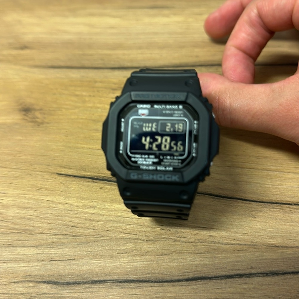 Casio Men's GW-M5610-1BJF G-Shock Solar Digital Multi Band 6 Black Watch